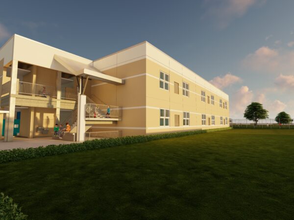 Winding Waters K8 Classroom Addition Rendering